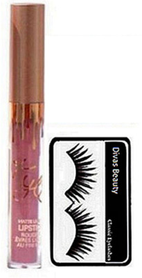 

Divas Beauty Eyelashes, Limited Edition Lip Gloss Liquid Plum Of Kylie(Set of 2)