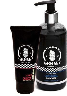 

Big Handsome Man Activated Charcoal Daily Combo | Activated Charcoal Body Wash, 300 ml & Activated Charcoal Face Wash, 100ml | Sulphate & Paraben Free(Set of 2)