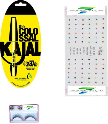 

SIRF TUM 7 SIRF TUM 7EYELASHES,BINDI,THE COLOSSAL KAJAL SET 3(Set of 3)
