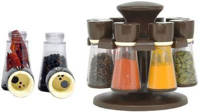 

Bluzon 8 in 1 Extra Smart Spice Rack, Masala Box / 1 Piece Spice Set(Plastic)