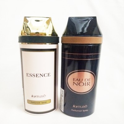 

LAMUSE ESSENCE AND EAU DE NOIR Perfume Body Spray - For Men & Women(400 ml, Pack of 2)