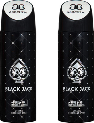 

arochem COMBO BLACK JACK DYNAMIC DEODORANT SPRAY Body Spray - For Men & Women(400 ml, Pack of 2)