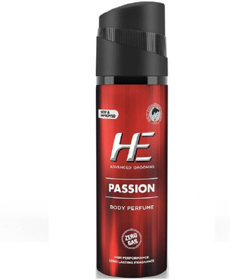 HE PASSION Zero-Gas (Pack of 1) Body Perfume - 122 ml (For Men) Perfume Body Spray - For Men(122 ml)