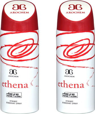

arochem COMBO ETHENA DYNAMIC DEODORANT SPRAY Body Spray - For Men & Women(400 ml, Pack of 2)
