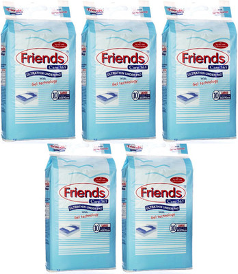 

Friends CARE 365 ULTRATHIN UNDERPADS ( SHEETS FOR LAYING ON BED ), SIZE 60 X 90 CMS., SET OF 5 PACKS ( THIS ITEM IS NOT ADULT DIAPER ), TOTAL 50 SHEETS - L(50 Pieces)