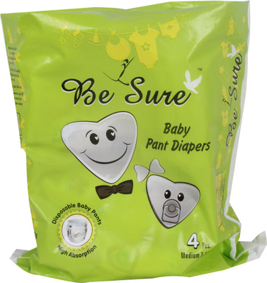 

Besure Baby Pant Diapers - XXL(4 Pieces)