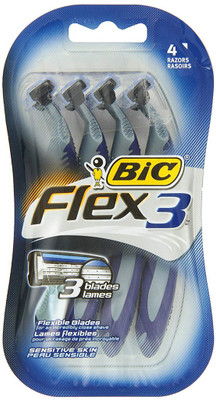 

BIC Flex 3 Shaver, 4 ct Disposable Razor(Pack of 4)