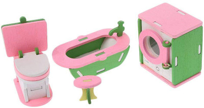

Webby Wooden Doll House Laundry Room Play Set, Multicolor(Multicolor)