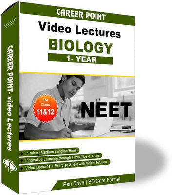 

Career Point Kota Biology Video Lectures (11th+12th) | NEET & AIIMS | Validity 1 Yr | Medium : Mixed Language (E & H)(Pen Drive)
