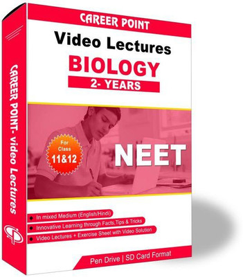 

Career Point Kota Biology Video Lectures (11th+12th) | NEET & AIIMS | Validity 2 Yrs | Medium : Mixed Language (E & H)(Pen Drive)