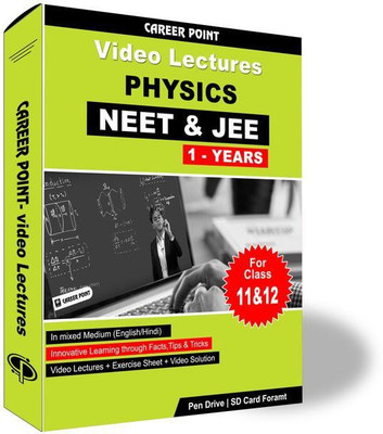 

Career Point Kota Physics Video Lectures (11th+12th) | JEE & NEET | Validity 1 Yr | Medium : Mixed Language (E & H)(Pen Drive)