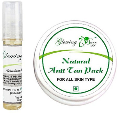 

Glowing Buzz Combo of Vitamin-E Oil and Anti Tan Pack(50 g)