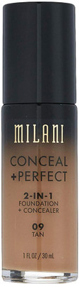 

Milani Conceal + Perfect 2-in-1 Foundation Concealer, Tan, 1.0 Fluid Ounce Foundation(Tan)
