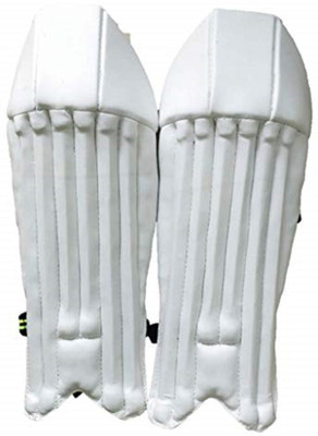 

HeadTurners Wicket Keeping Pads Legguards Men's (39 - 43 cm) Wicket Keeping Pad(White, Above 18 Years)