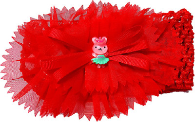 

Proplady Floral Cutwork Baby Head Band(Red)