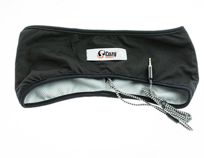 

CozyPhones Sleep Headphones & Travel Bag, Lycra Cool Mesh Lining and Ultra Thin Speakers. Perfect for Sleeping, Sports, Air Travel, Meditation and Relaxation - BLACK Head Band(Multicolor)