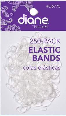 

Diane Rubber Bands - 250 Pack - Clear Hair Clip(Multicolor)