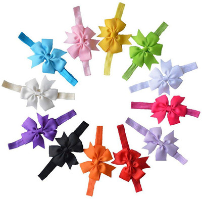 

Qandsweet Baby Girl's Hairbands Hair Bow (12pack) Hair Clip(Multicolor)