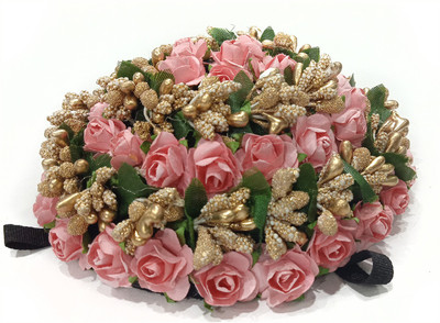 

BOXO Beautiful Diwali Gift For Your Mother Flowers Gajra For Bun Decoration, Multicolor Hair Accessory Set(Multicolor)
