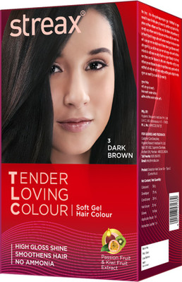 

Streax Tender Loving Soft Gel Hair Colour Dark Brown Hair Color(3)