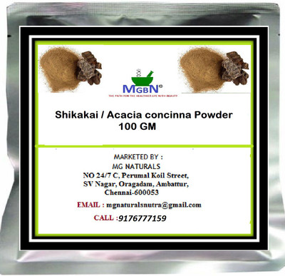 

MGBN Shikakai / Acacia concinna Powder 100 GM Hair Color(Black)