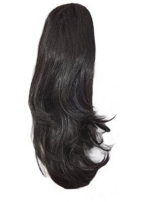

Confidence Party Wear Synthetic Curly Ponytail Extensions For Women And Girls, Black Hair Extension