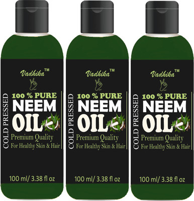 

Vadhika 100% Pure & Natural Cold Pressed Neem Oil Hair Oil(300 ml)