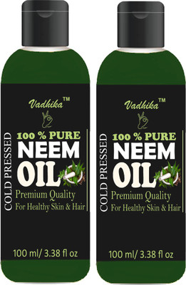 

Vadhika 100% Pure & Natural Cold Pressed Neem Oil Hair Oil(200 ml)