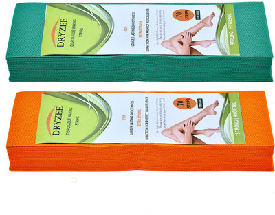 

Dryzee Be Plain Natura Waxing Strips Regular 140 Strips Pieces Combo (Pack Of 2) ( Green & Ornage ) Strips(140 Strips, Set of 2)