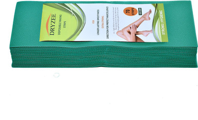 

Dryzee Be Plain Natural Waxing Strips Regular 70 Strips Pieces (Green) Strips(70 Strips)