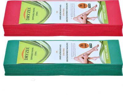 

Dryzee Be Plain Natura Waxing Strips Regular 140 Strips Pieces Combo (Pack Of 2) ( Pink & Green ) Strips(140 Strips, Set of 2)