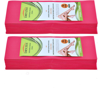

Dryzee Be Plain Natura Waxing Strips Regular 140 Strips Pieces Combo (Pack Of 2) ( Pink ) Strips(140 Strips, Set of 2)