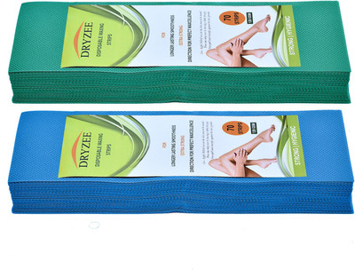 

Dryzee Be Plain Natura Waxing Strips Regular 140 Strips Pieces Combo (Pack Of 2) ( Green & Blue ) Strips(140 Strips, Set of 2)