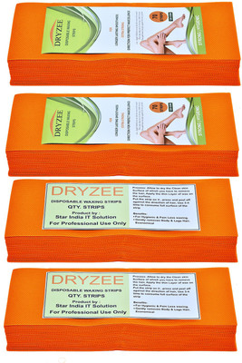 

Dryzee Be Plain Natura Waxing Strips Regular 280 Strips Pieces Combo (Pack Of 4) (Orange) Strips(280 Strips, Set of 4)
