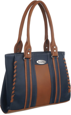 

Aliya Hand-held Bag(Blue, Tan)