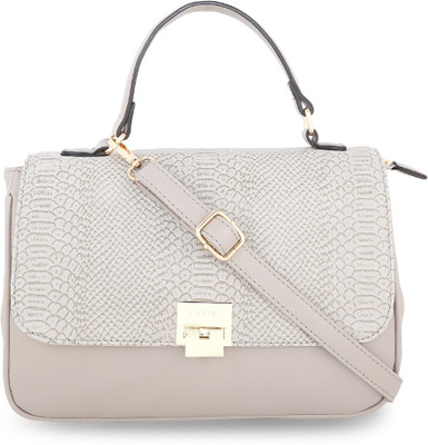 

Lavie Women Evening/Party Grey Leatherette Hand-held Bag
