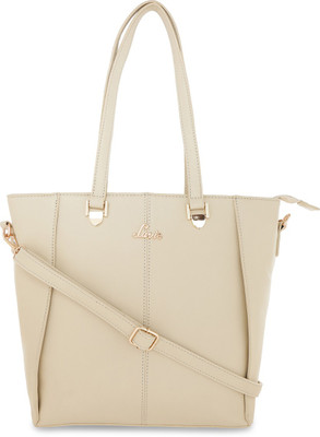 

Lavie Women Casual Beige Leatherette Hand-held Bag