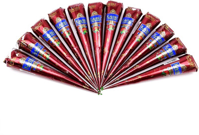 

Kaveri Henna hand and toe royal mehandi pack of 12 cones(360 g)