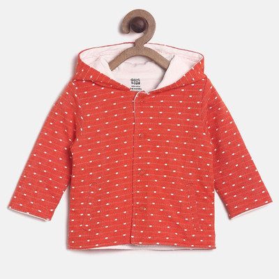 

Mini Klub Full Sleeve Self Design Baby Boys & Baby Girls Jacket, Coral