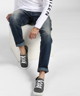 levi's skinny men's blue jeans