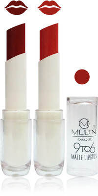 

Medin 9 TO 6 matte lipstick Feel The Grace of Colors cosmetics makeup combo set of 2(d maroon l maroon)