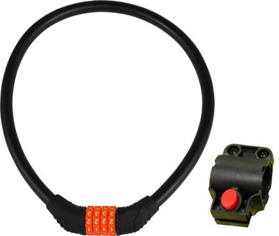 

Gadget Deals Steel Cable Resettable Multipurpose 4 Digits (with bracket) Number Lock Bicycle Cable Lock(Multicolor)