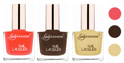 

Lady Fashion Extra Shine Extra Long Stay Chip Resistant Nail Polish (Set Of 3) Mettalic Gold,Mettalic Brown,Mettalic Gold(Pack of 3)