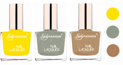 

Lady Fashion Extra Shine Extra Long Stay Chip Resistant Nail Polish (Set Of 3) Yellow,Grey,Beach Nude(Pack of 3)