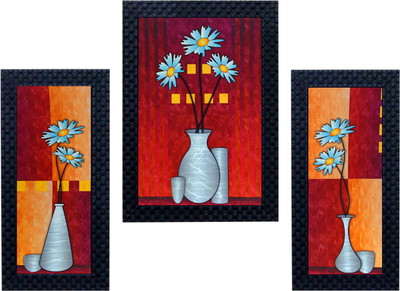 

Craftkriti Flower pot Religious Frame