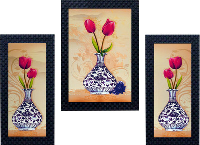 

Craftkriti Flower pot Religious Frame