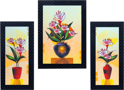 

Craftkriti Flower pot Religious Frame