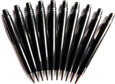 

Swarnalekha Glow Black Pen 10 Pcs. & 5 Pcs. Extra Refill, Blue Ball Pen(Pack of 10)
