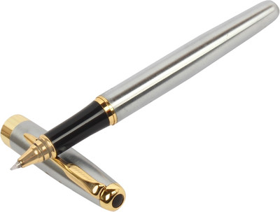 

Oculus Primus-1327 Designer Sliver Body Golden Clip Metallic Roller Ball Pen