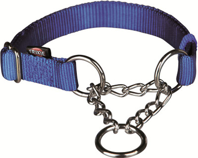 

Trixie Premium Choke, Small - Medium (Blue) Pack of 2 Plain Dog Collar Charm(Blue, Solid)